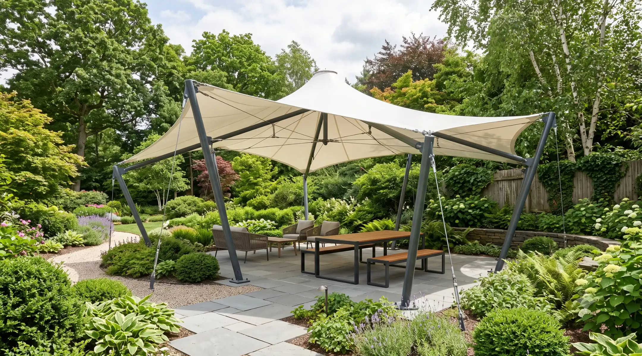 Gazebos: Tensile Structure Services for outdoor tensile gazebo and shade structures